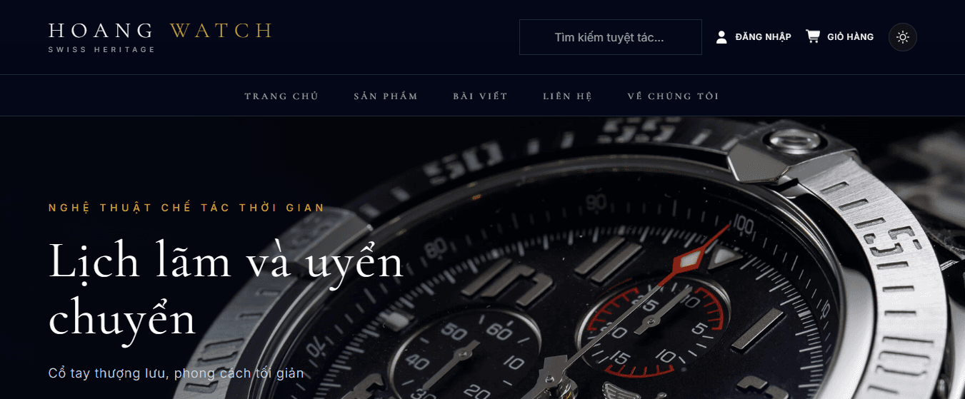 Luxury E-Commerce (Watchshop)
